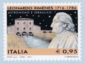 Il francobollo per i 300 anni dalla nascita di Leonardo Ximenes