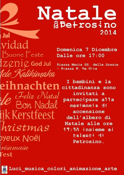 Petrosino: stilato il programma delle manifestazioni natalizie