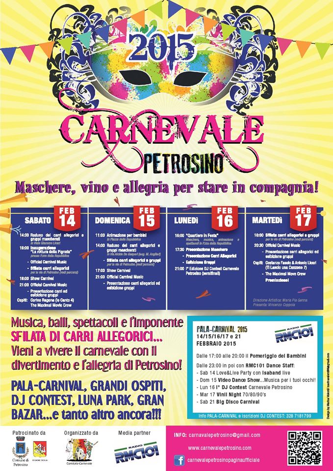 Tutto pronto per il “Carnevale Petrosino 2015”