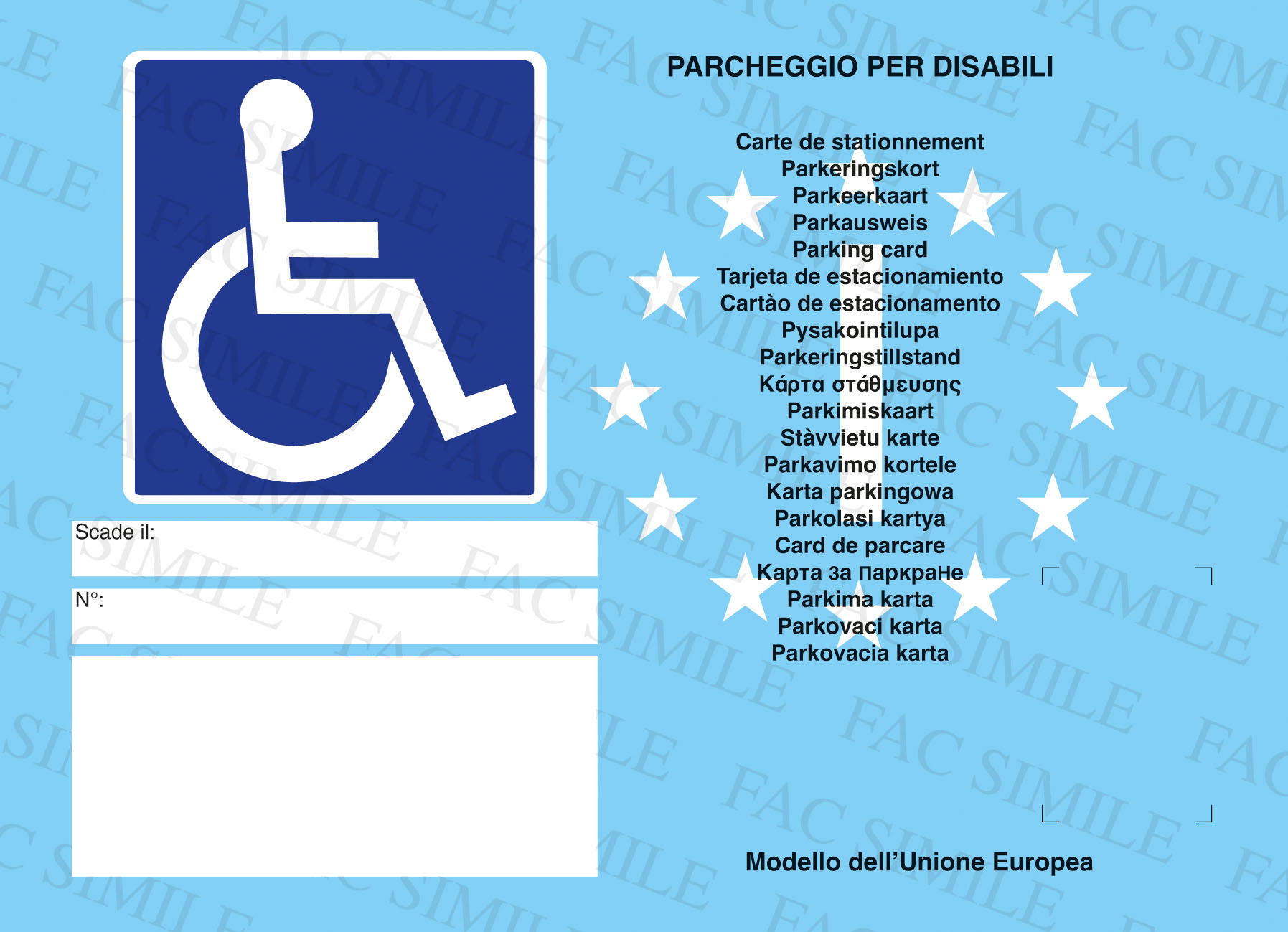 CUDE: entro il 15 settembre la sostituzione dei vecchi contrassegni per disabili