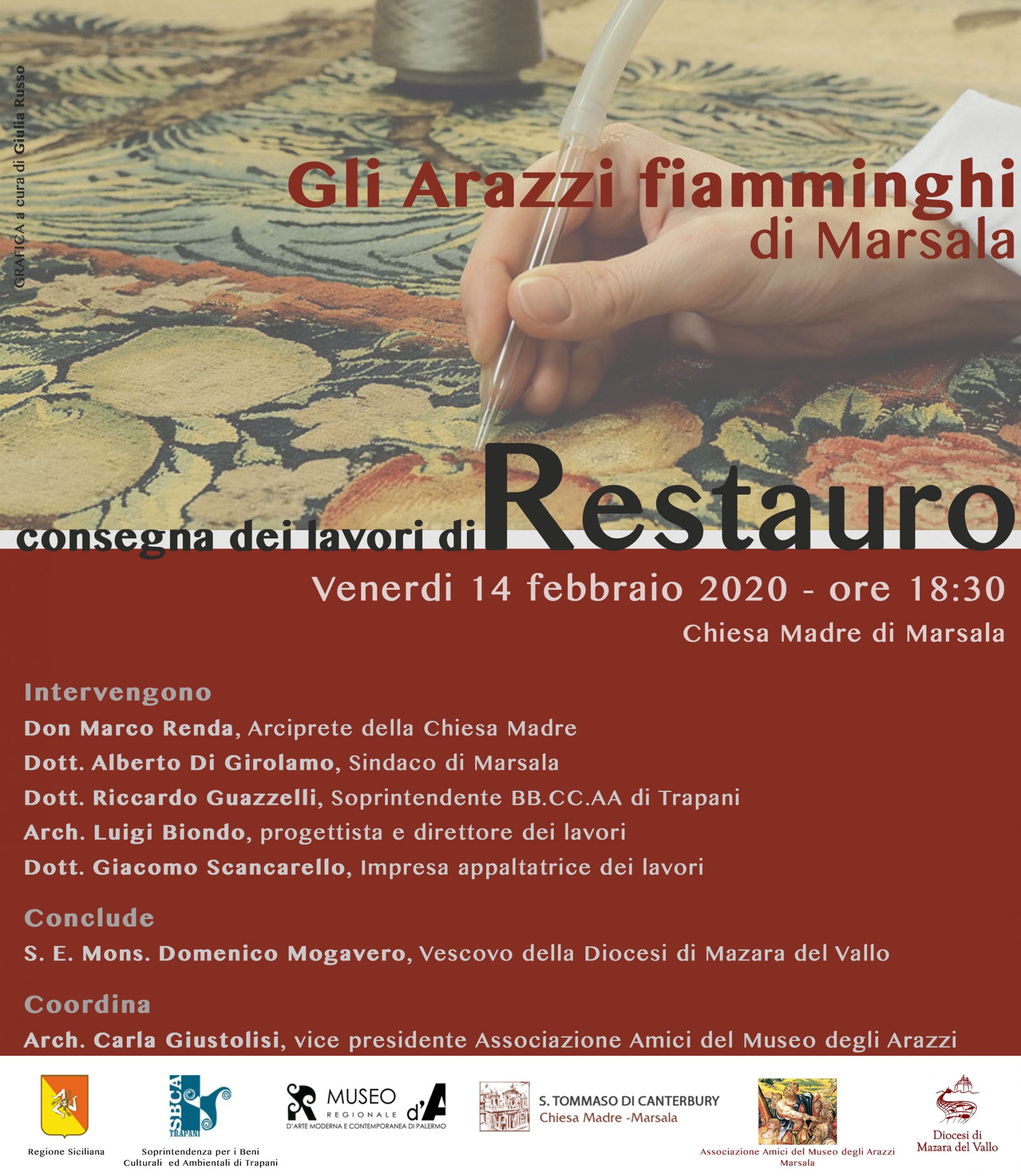 In Chiesa Madre la consegna dei lavori di restauro degli Arazzi di Marsala