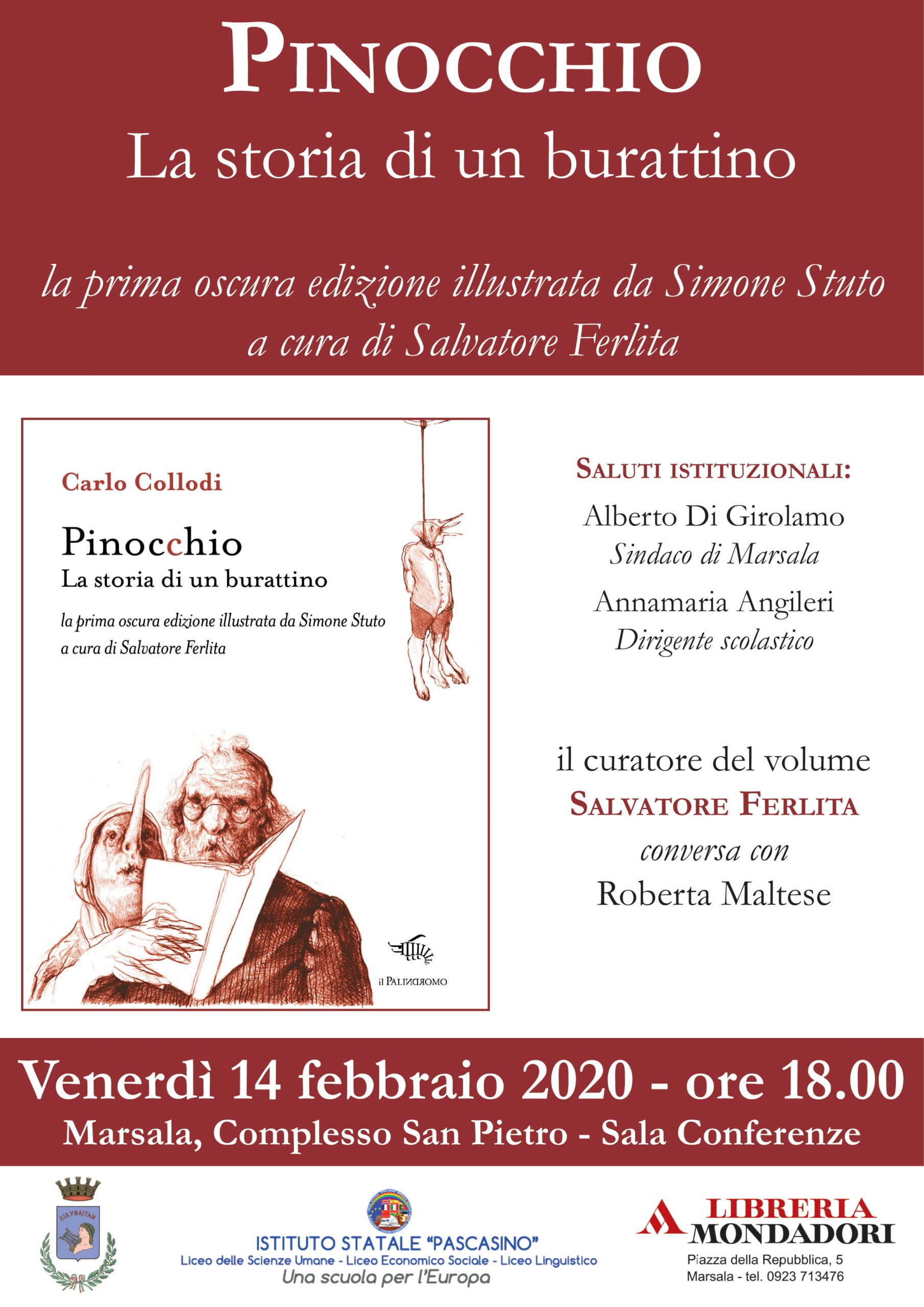 Salvatore Ferlita racconta l’oscuro “Pinocchio” al Complesso San Pietro