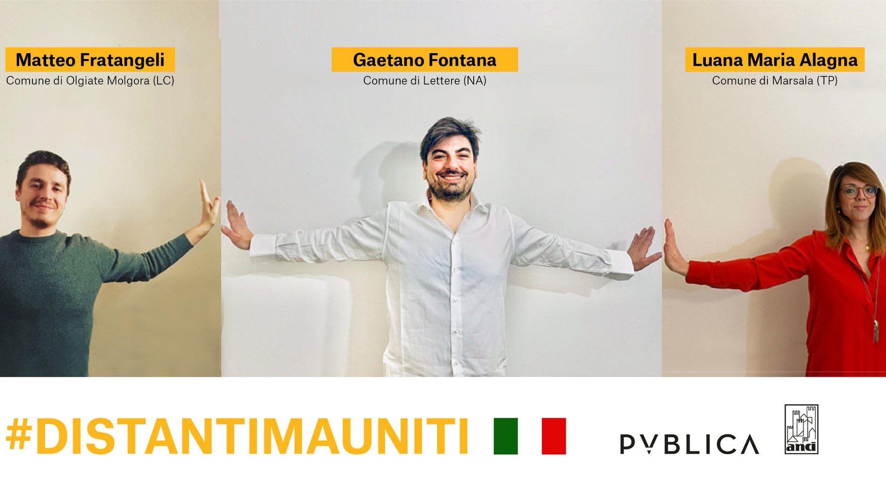 La consigliera Luana Alagna nella campagna dell’Anci #distantimauniti