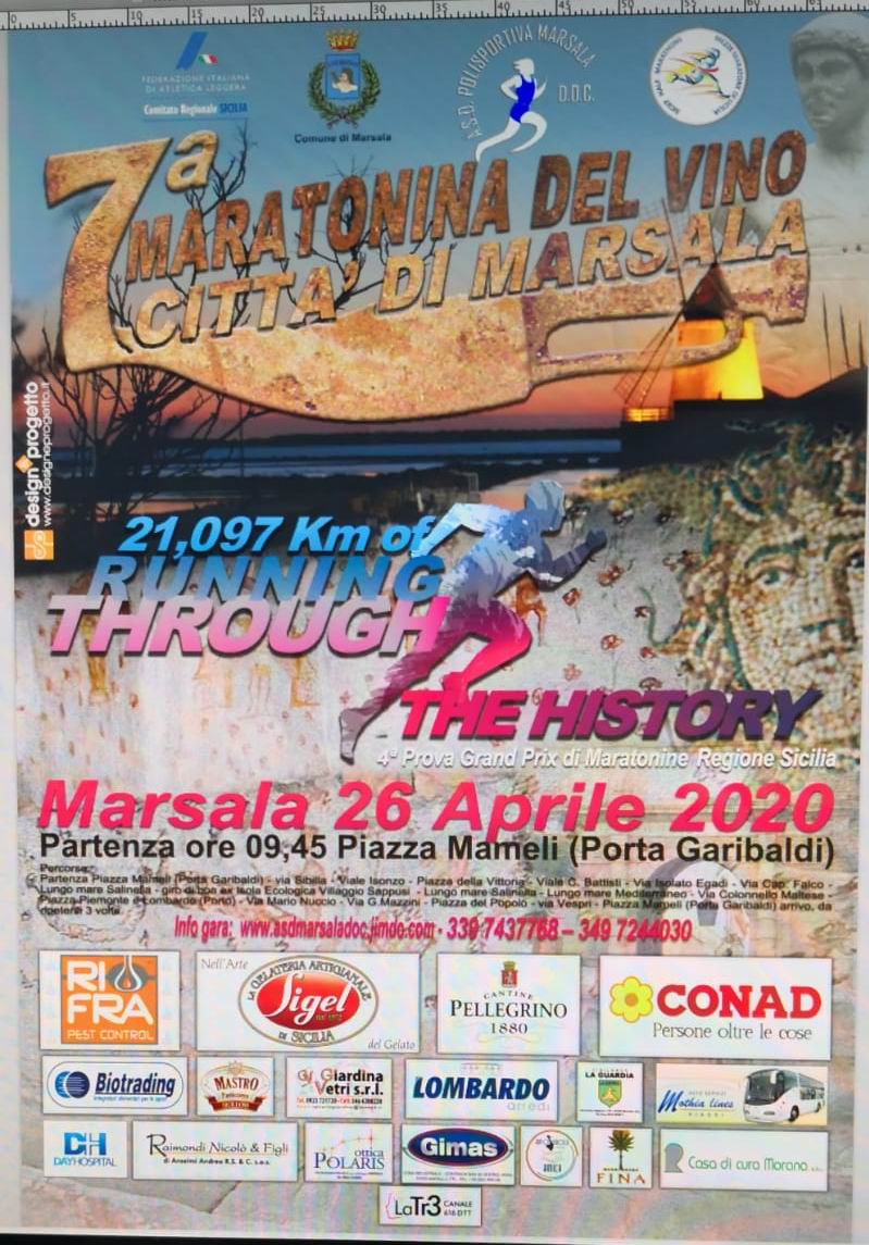 Maratonina di Marsala rinviata per il Covid-19