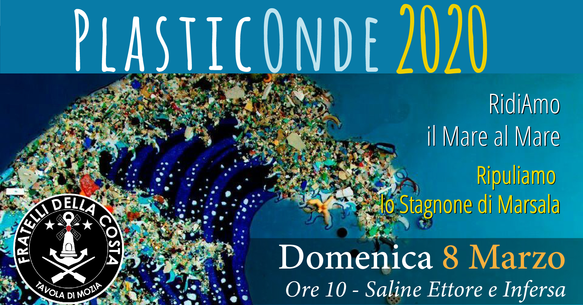 PlasticOnde, lo Stagnone ‘ripulito’ dai Fratelli della Costa Tavola di Mozia