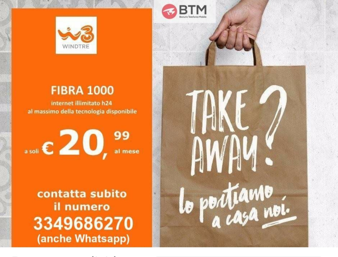 Da casa puoi attivare la super fibra grazie al Centro Wind Bonura