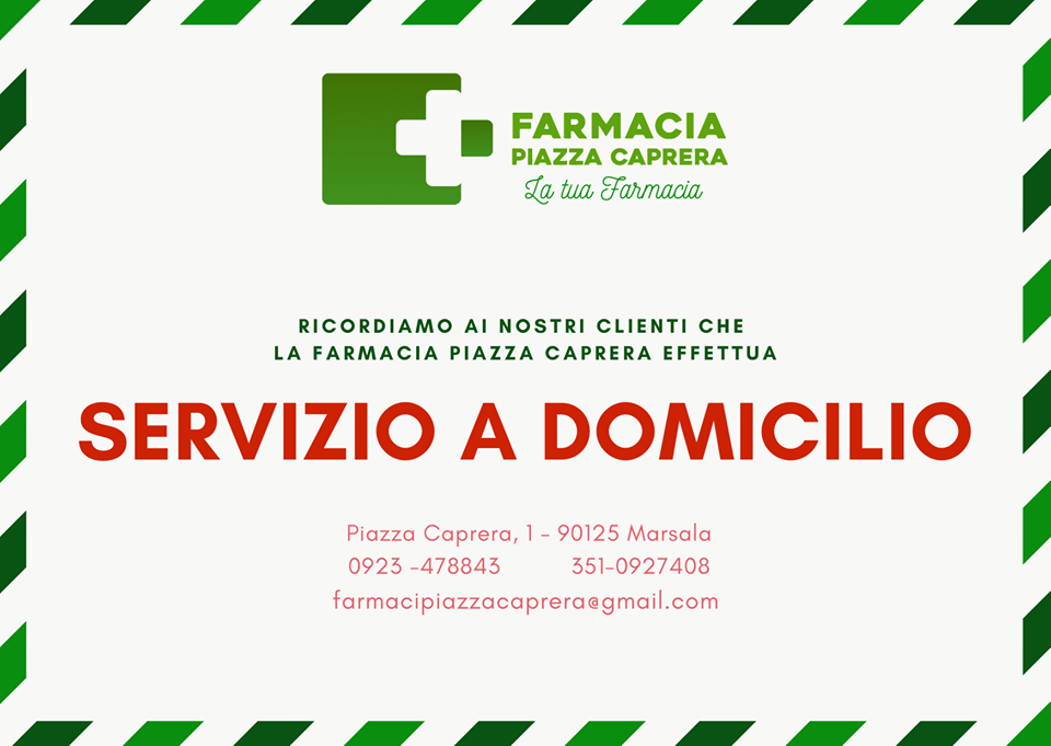 La farmacia Piazza Caprera effettua il servizio a domicilio