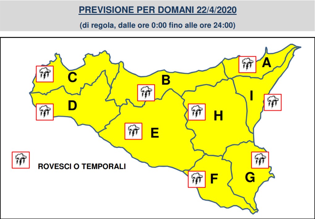 Il maltempo non lascia più la Sicilia: ancora pioggia su tutta l’isola