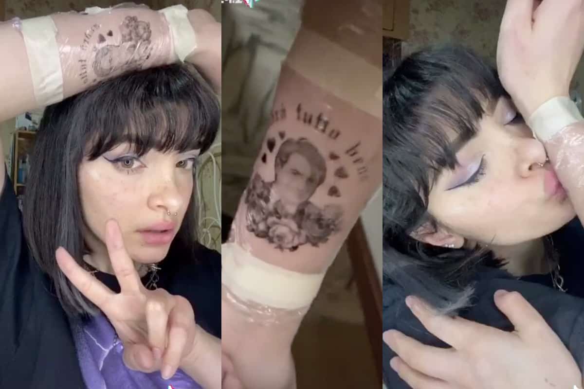 Ragazza si tatua “Andrà tutto bene” sul braccio e il Presidente Conte