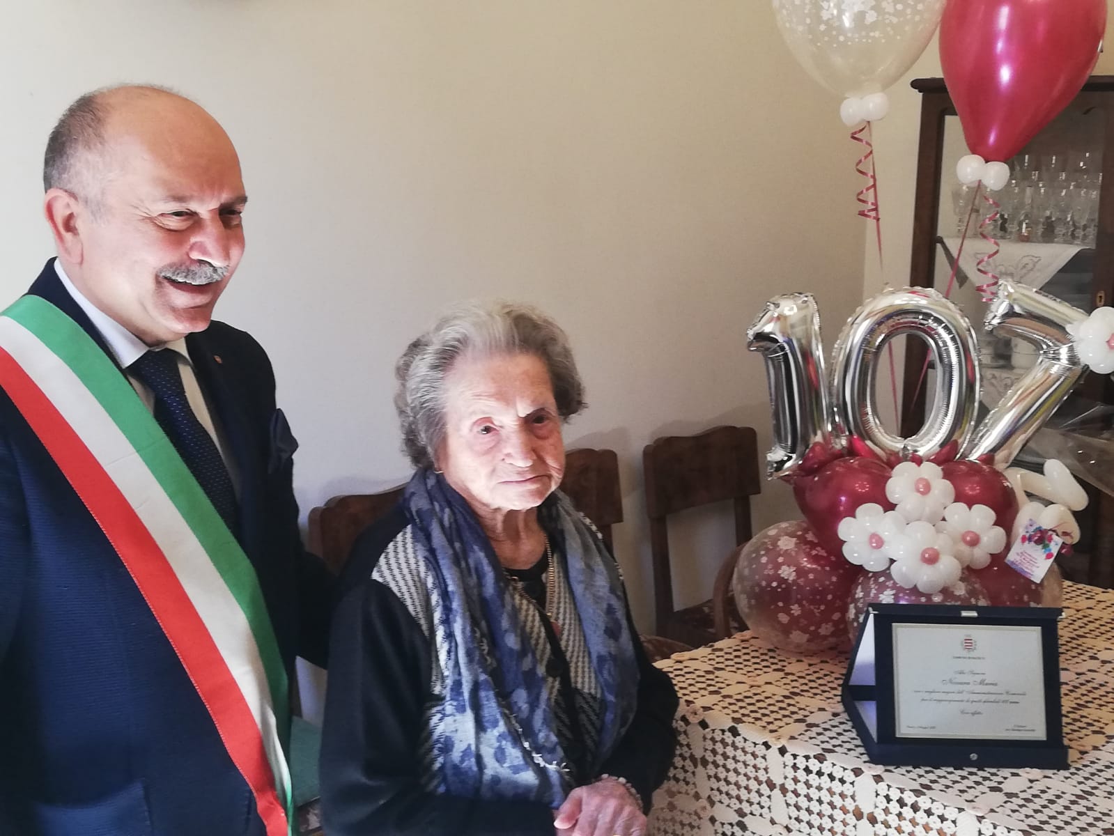Paceco in festa per i 107 anni di Maria Novara