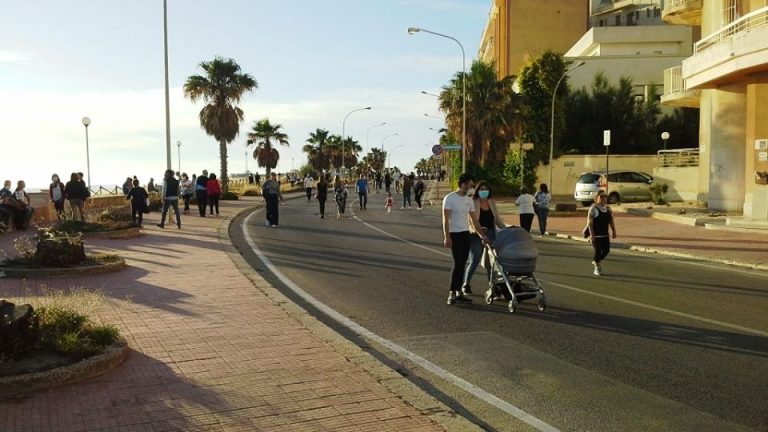 Marsala: tratto del Lungomare chiuso al traffico il week end in via sperimentale