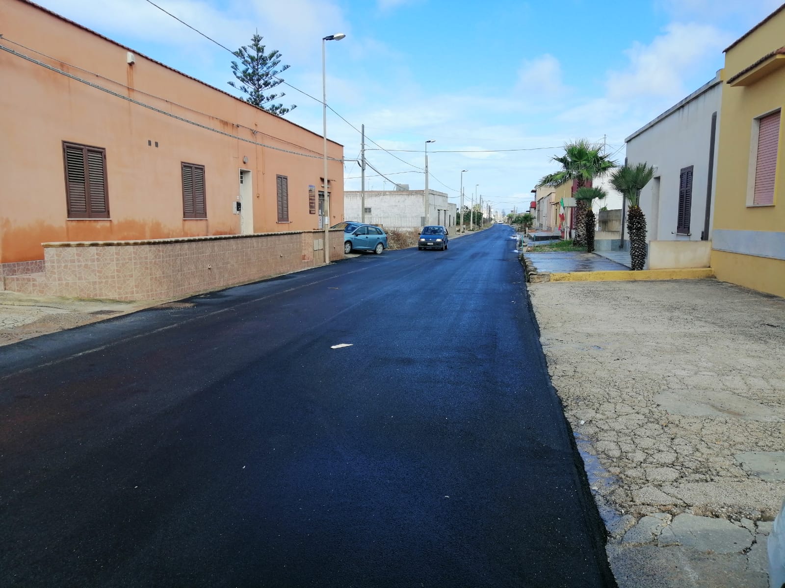 Marsala: riasfaltato il manto stradale di via Favara