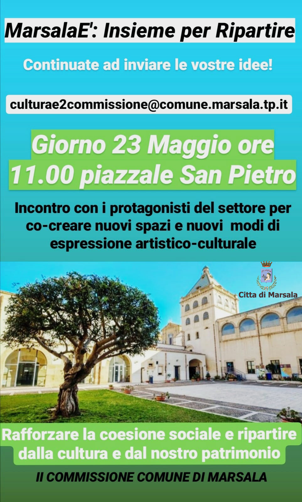 Commissione Cultura: spazio virtuale con gli artisti marsalesi per il rilancio del settore