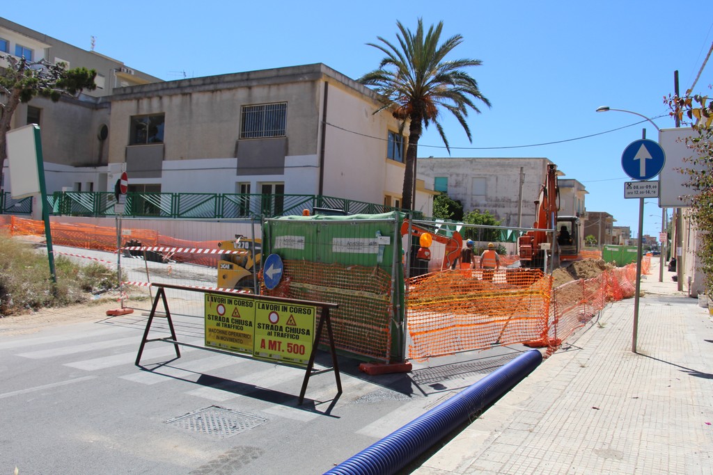 Marsala: proseguono i lavori della nuova rete fognante