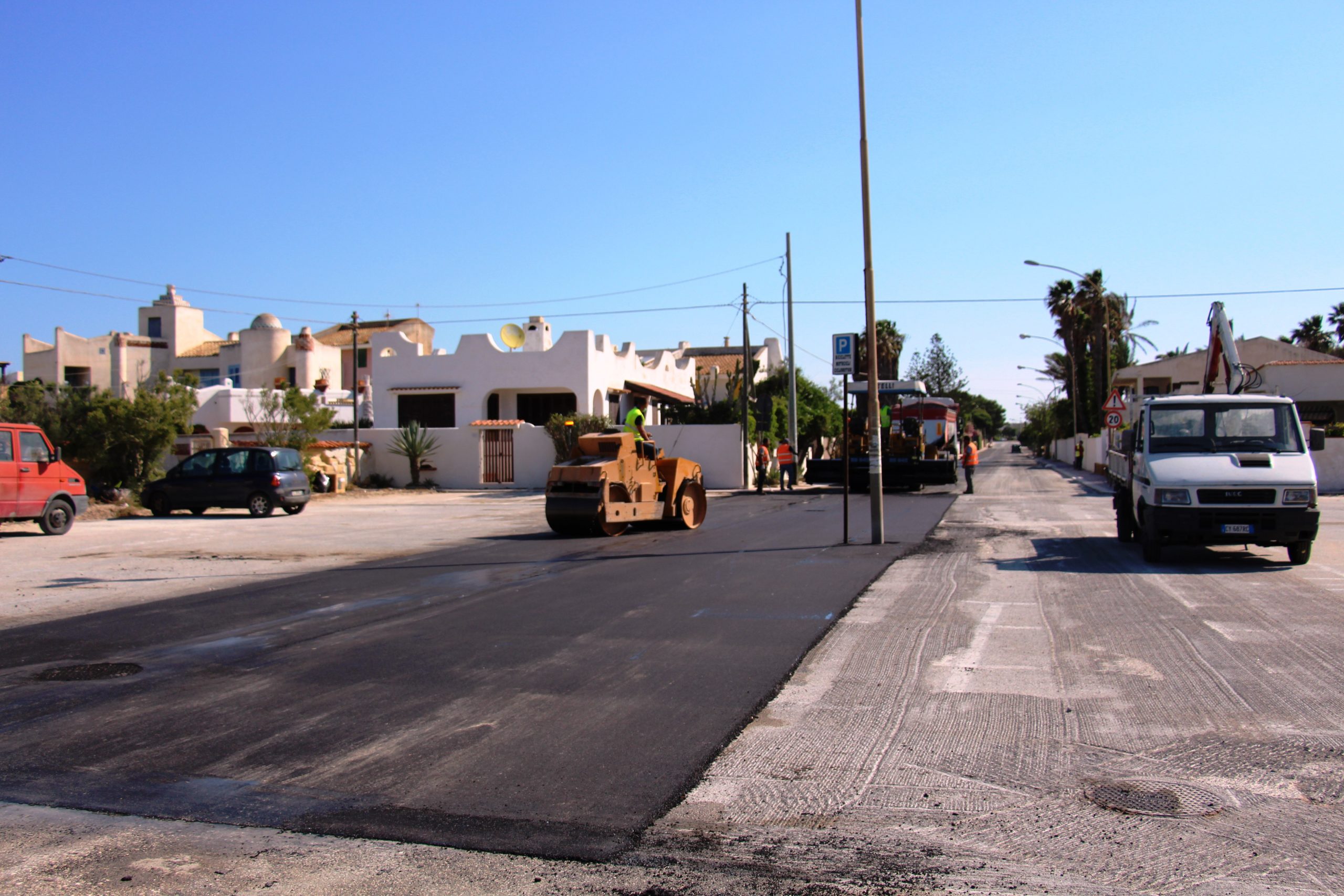 Marsala: iniziati i lavori all’asfalto nel versante Sud dei Lidi