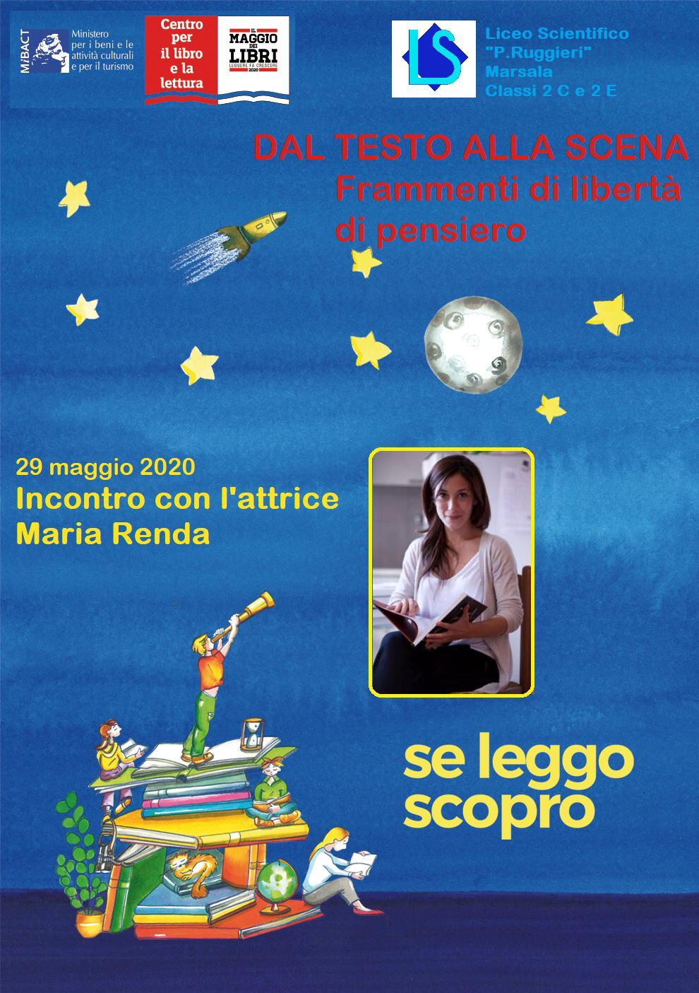 A scena aperta: il Maggio dei libri in modalità DAD al Liceo Scientifico “Ruggieri” di Marsala