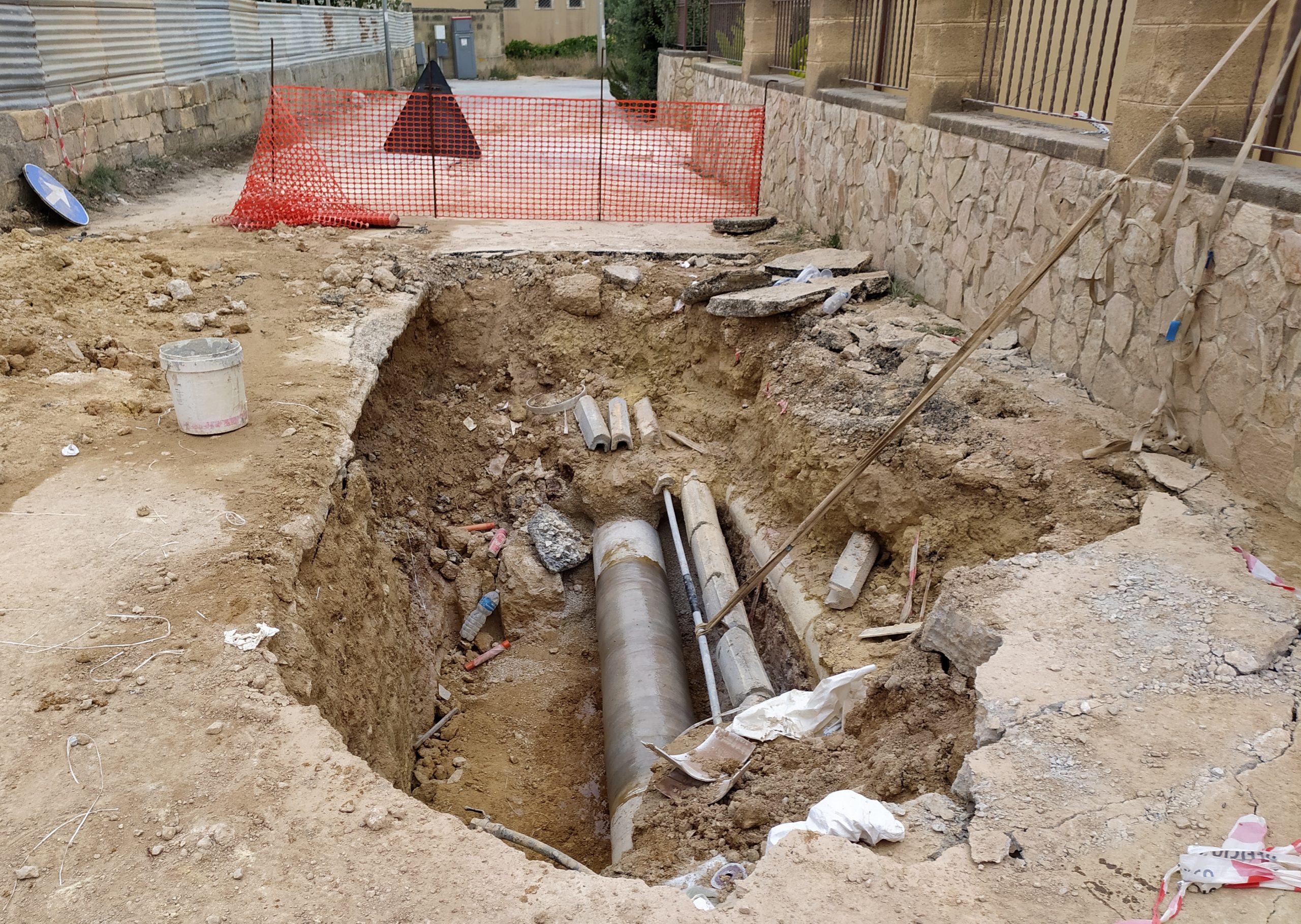 Riparato il danno alla condotta idrica di Marsala. L’acqua tornerà nel week end