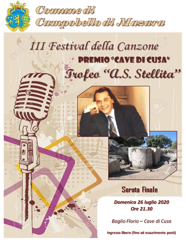 Al Baglio Florio Cave di Cusa serata finale del Festival della Canzone