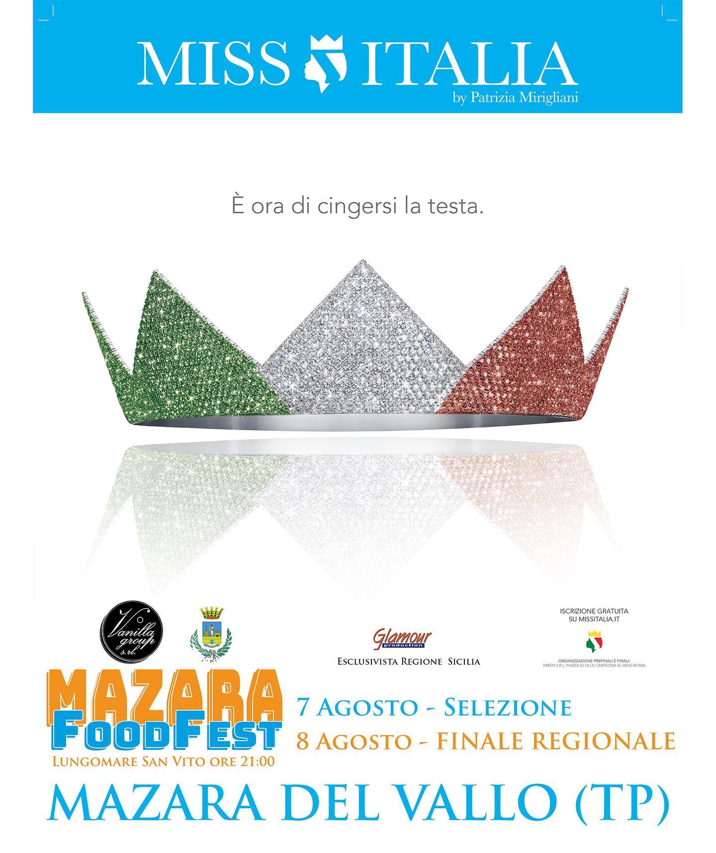 Al Mazara Food Fest approda Miss Italia per le finali regionali