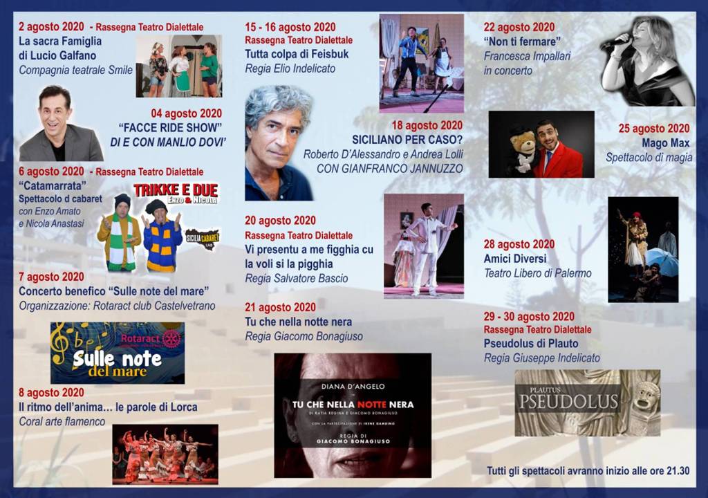 A Triscina Estate 2020 con tanti ospiti. In scena la comicità dei Trikke e Due