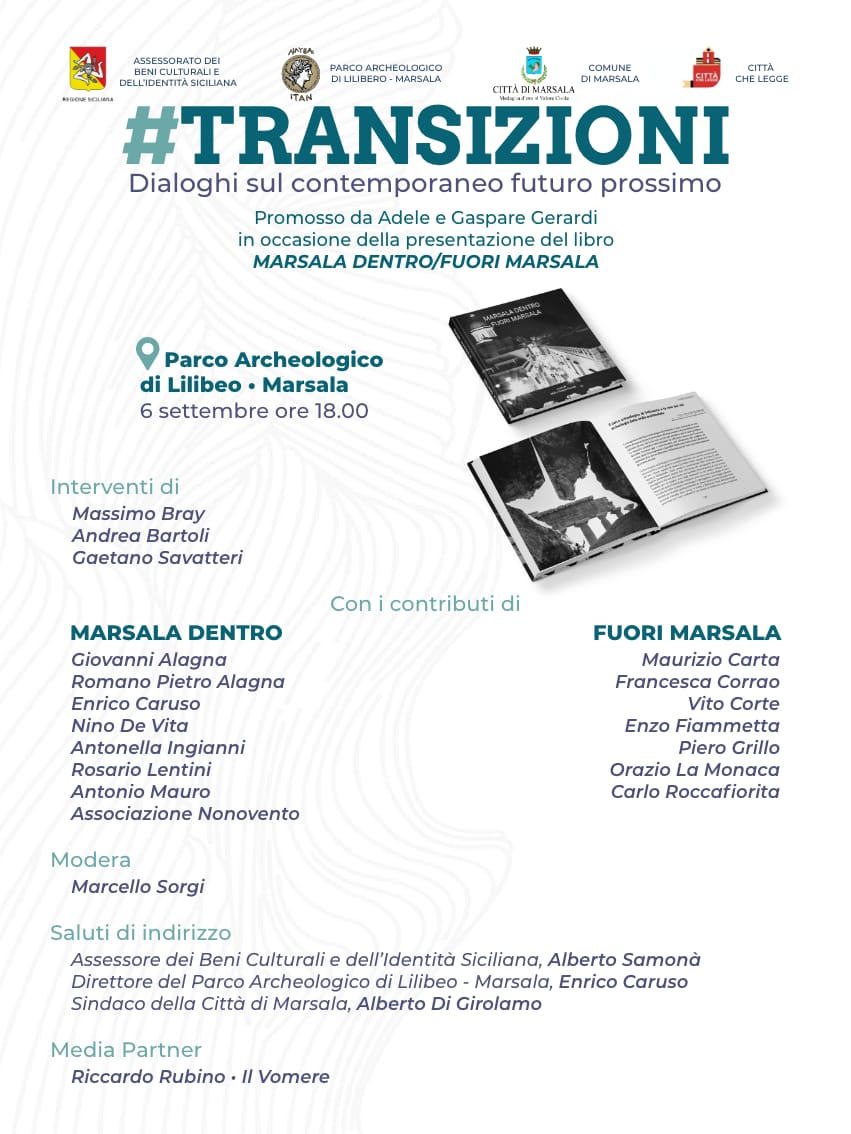 #Transizioni, dialogo sul futuro della Sicilia al Parco Lilibeo. Si presenta il volume di Adele e Gaspare Gerardi