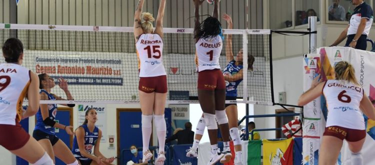 Prima gara in casa per la Sigel Volley Marsala e prima sconfitta contro la forte Roma