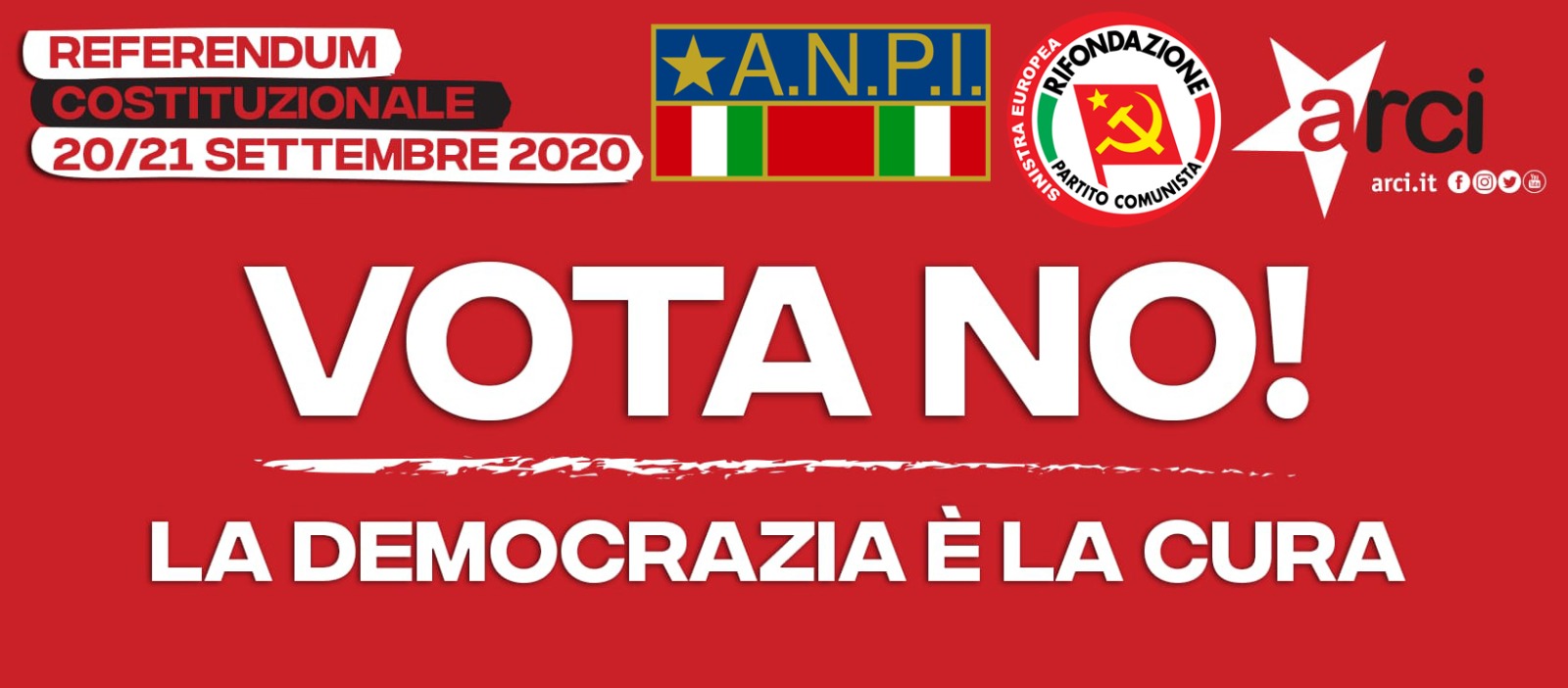 Arci Scirocco, Anpi, Rifondazione: “No al taglio dei parlamentari”