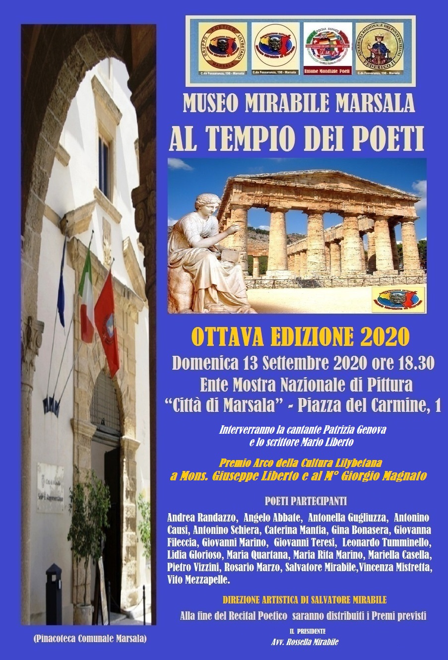 Al Tempio dei Poeti, alla Pinacoteca del Carmine l’evento del Museo Mirabile