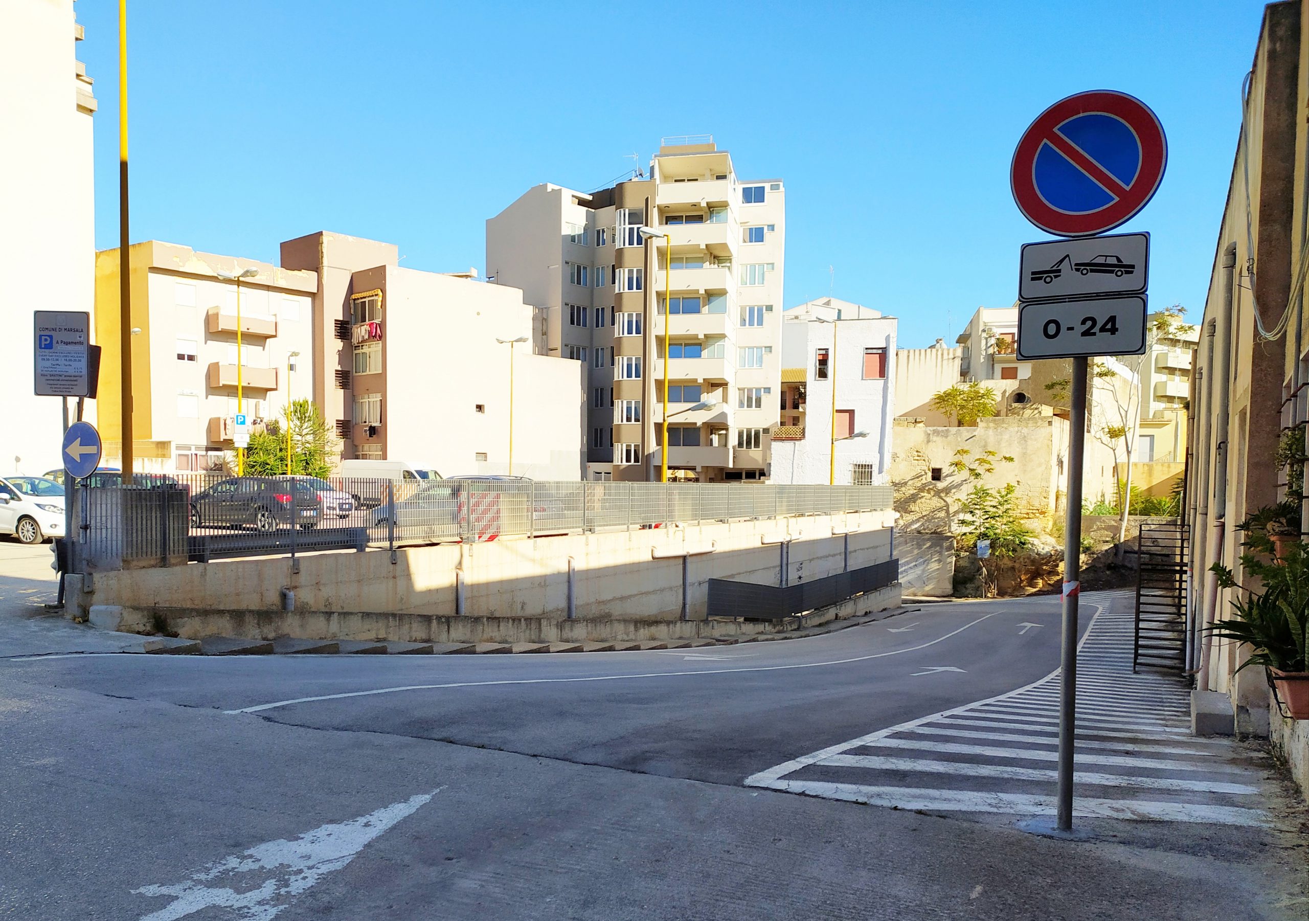 Ripulito il parcheggio comunale di Marsala