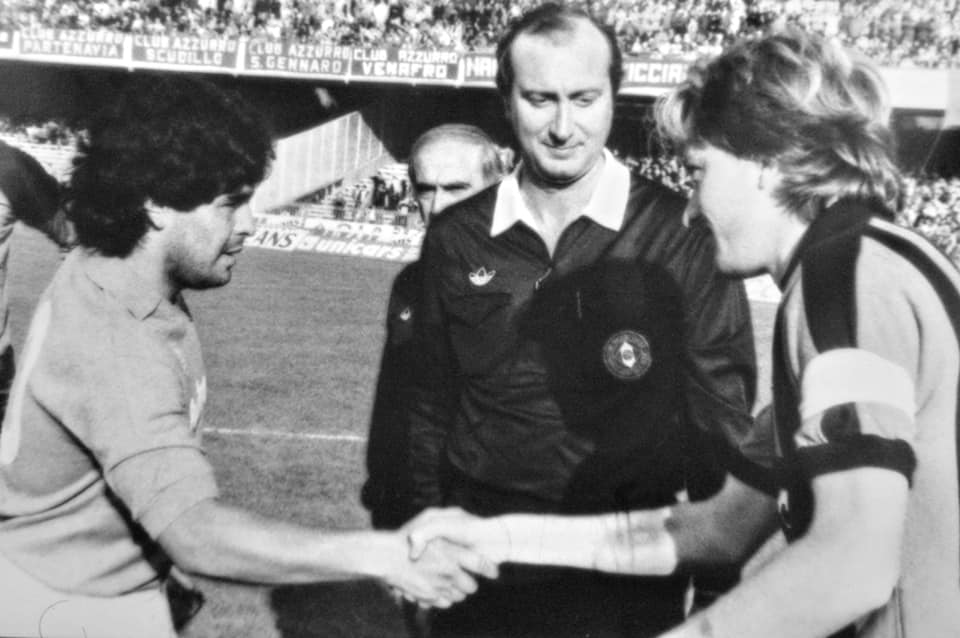 Pisa-Napoli ’84, su Facebook una foto con Maradona… e l’ex sindaco Salvatore Lombardo