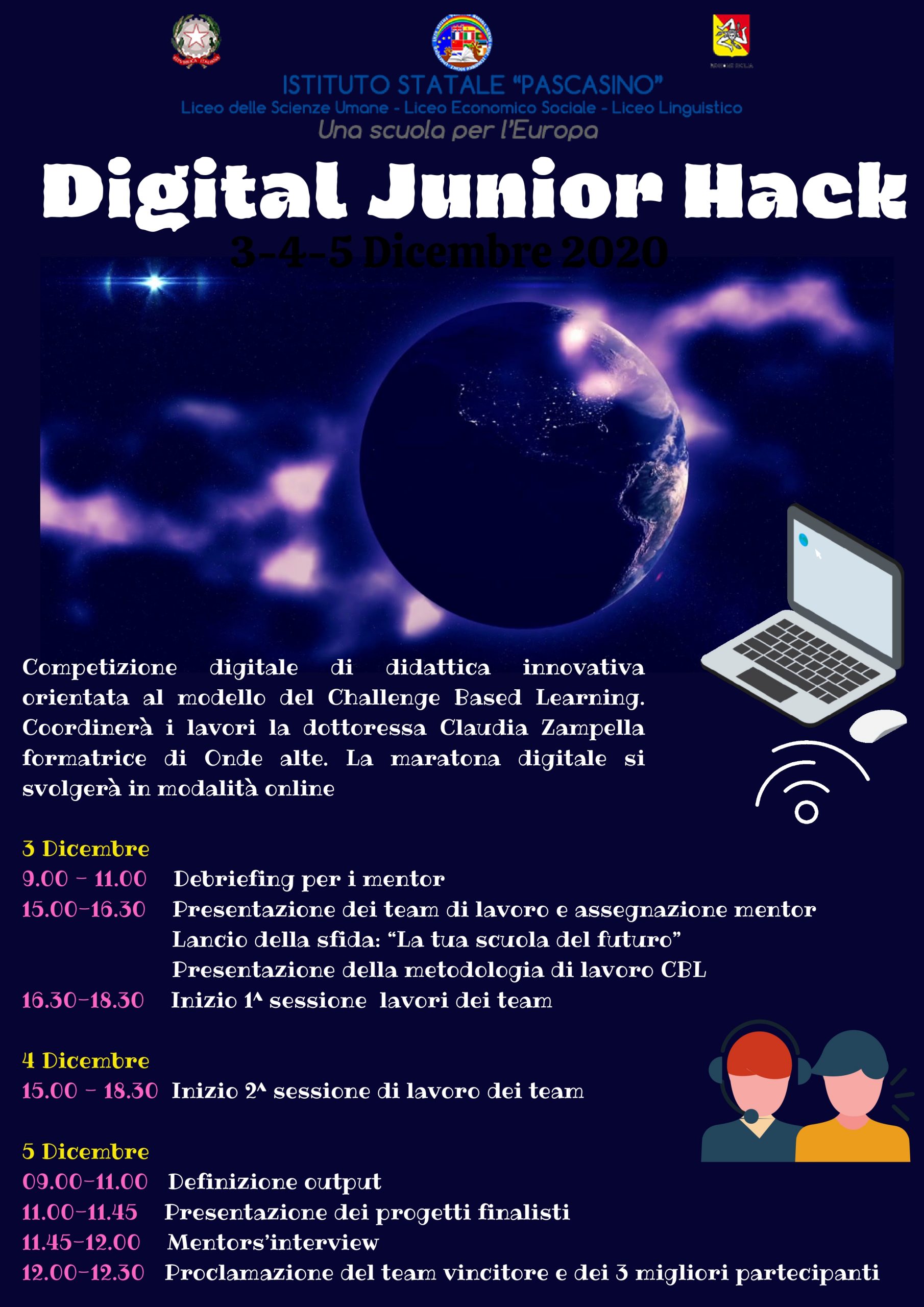 “Digital Junior Hack”, il Liceo “Pascasino” di Marsala studia la scuola del futuro