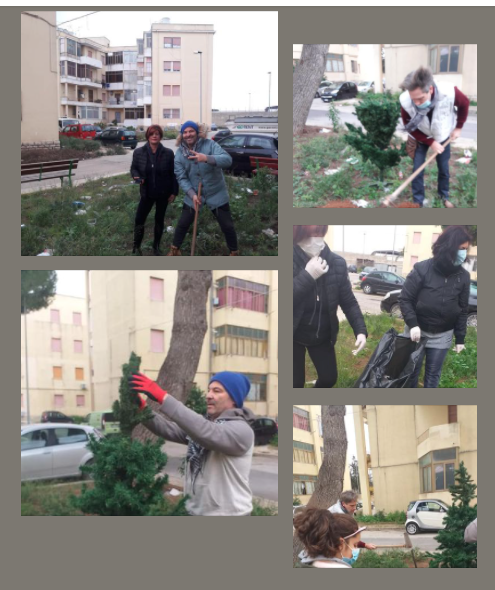 Arcobaleno Marsala dona due alberi di Natale al quartiere di via Istria