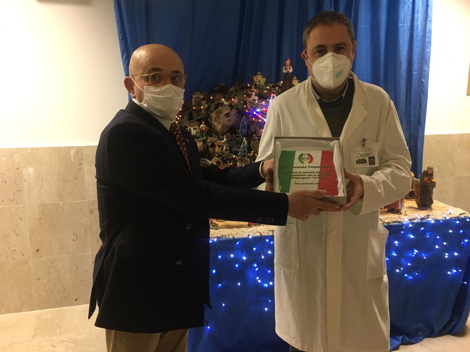 L’associazione ericina “Tre mai d’Italia” premia il personale medico di Mazara e Marsala