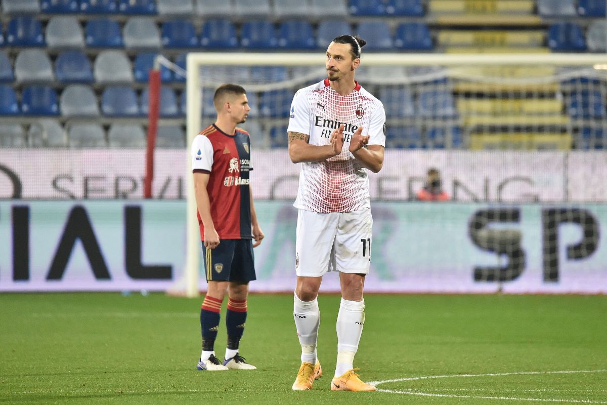 Doppietta di Ibrahimovic, il Milan vince a Cagliari per 2-0