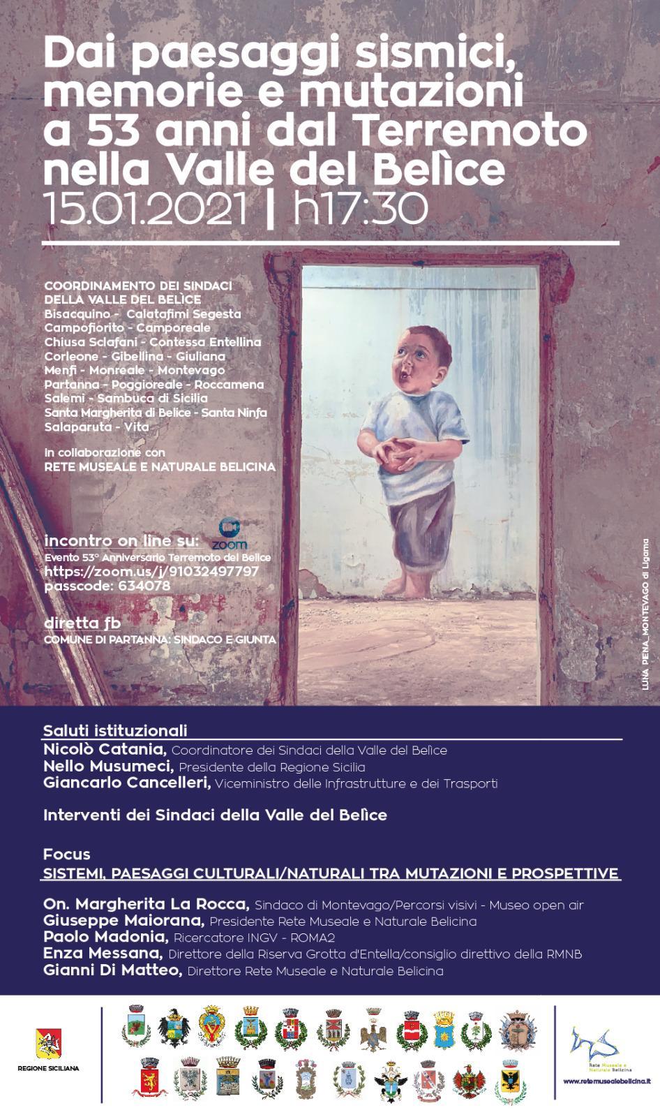 Al via nel Belice le manifestazioni per commemorare il 53° anniversario del Terremoto