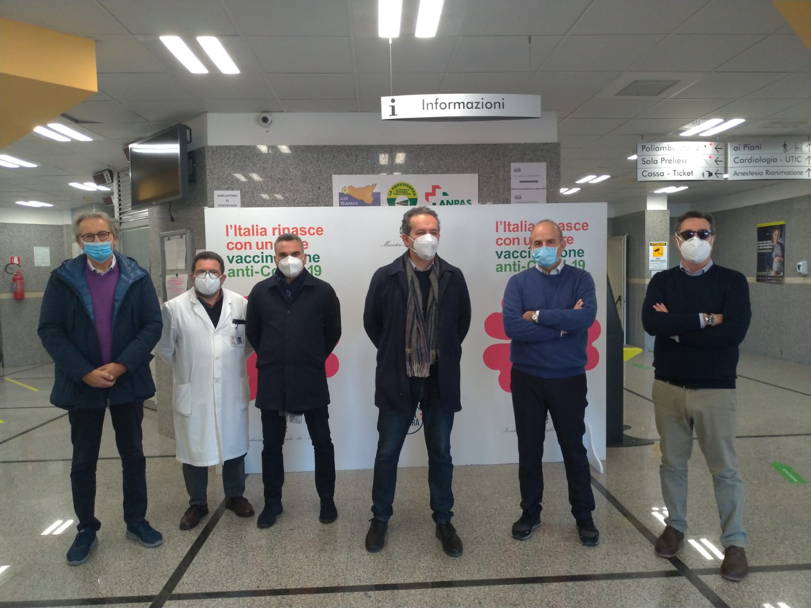 Marsala, al via la vaccinazione anticovid, somministrate le prime cento dosi