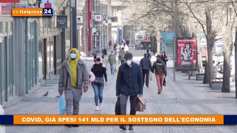 Covid, già spesi 141 mld per il sostegno dell’economia