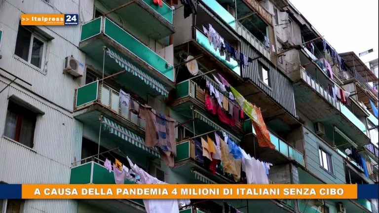 A causa della pandemia 4 milioni di italiani senza cibo