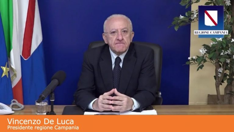 De Luca “In Campania mancano le dosi, stiamo facendo guerra”