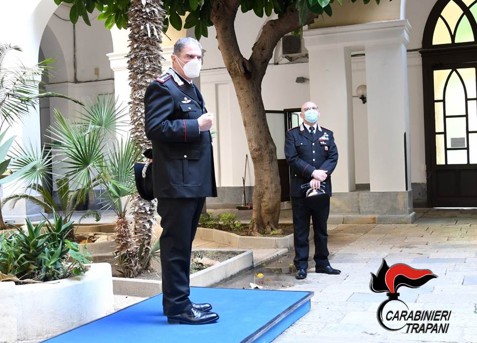 Carabinieri, il generale comandante regionale in visita a Trapani