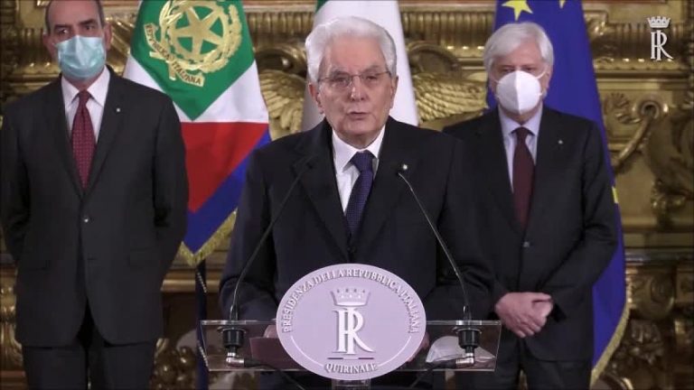 Mattarella “Serve un governo di alto profilo”