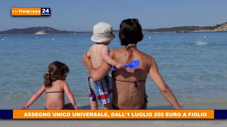 Assegno unico: 250 euro per ogni figlio fino a 21 anni di età