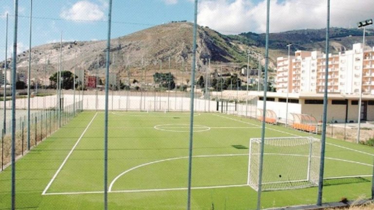 Trapani: interventi al campo di calcio “Roberto Sorrentino”