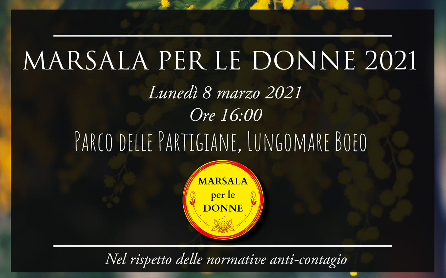 “Marsala per le Donne 2021”: l’8 marzo un’iniziativa al Parco delle Partigiane