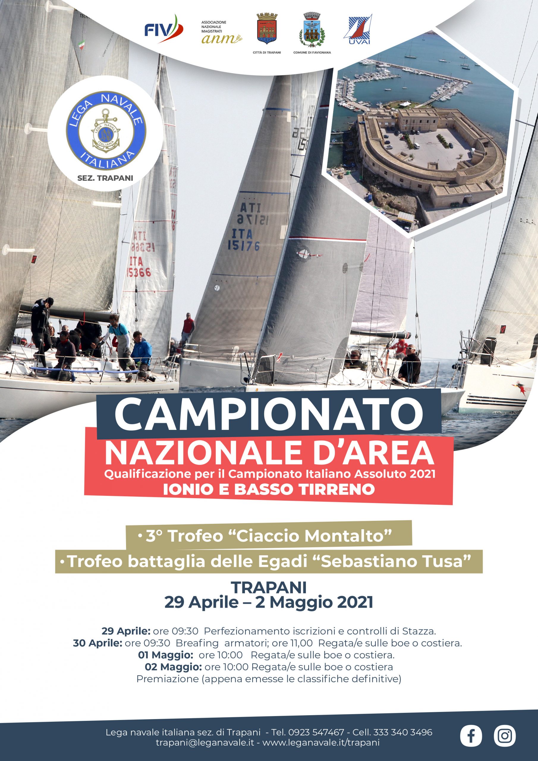 Weekend di vela a Trapani con tre competizioni