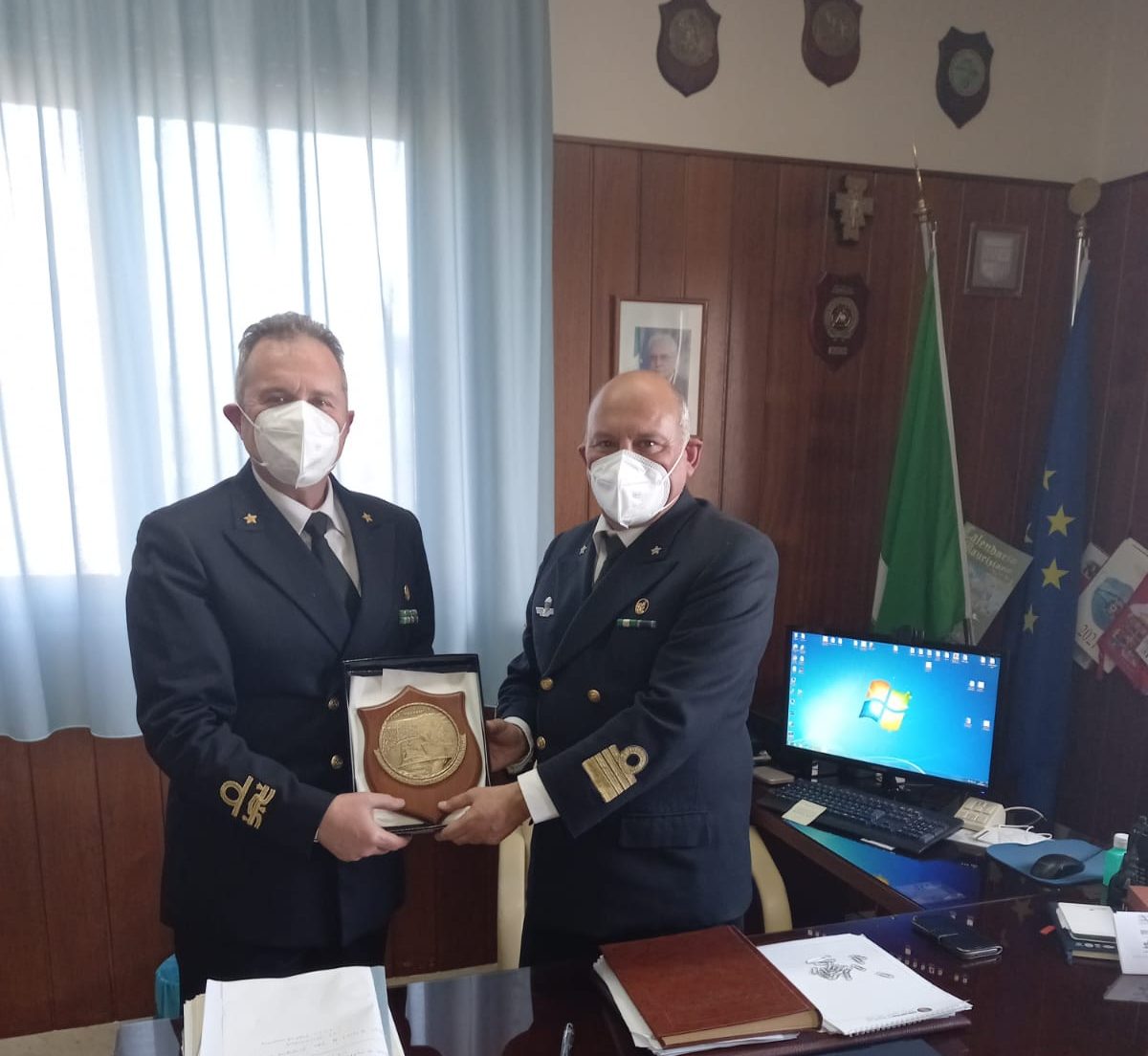 Il direttore marittimo Sicilia Occidentale in visita alla Capitaneria di Porto di Trapani