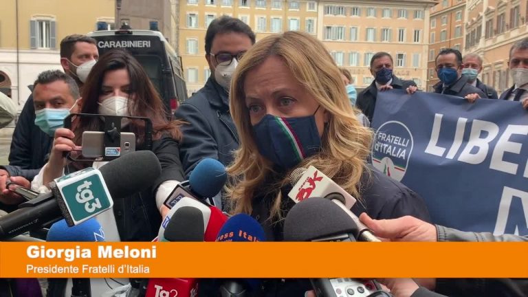 Droga, Meloni “In Italia situazione fuori controllo”
