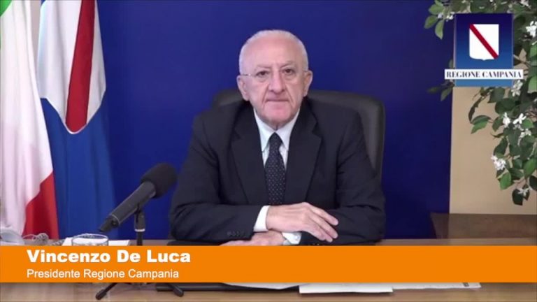 Covid, De Luca “Non avrei aperto tutte le scuole”
