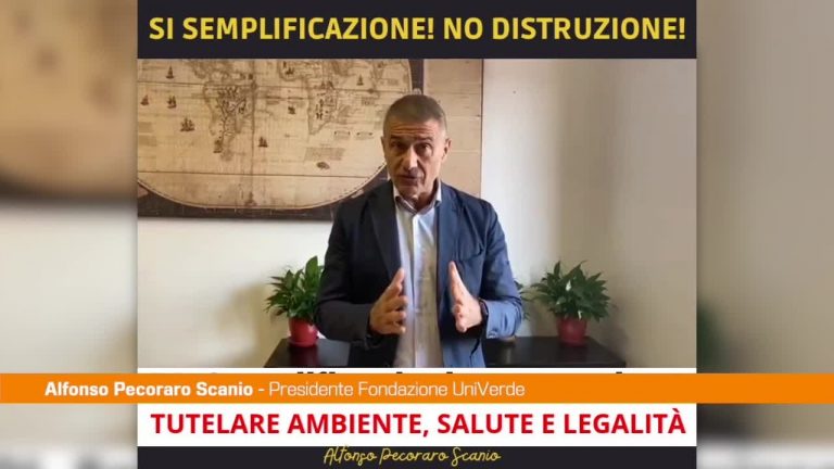 Pecoraro Scanio: “Servono semplificazioni vere e trasparenti”
