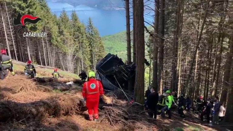 Precipita la funivia del Mottarone, 13 vittime